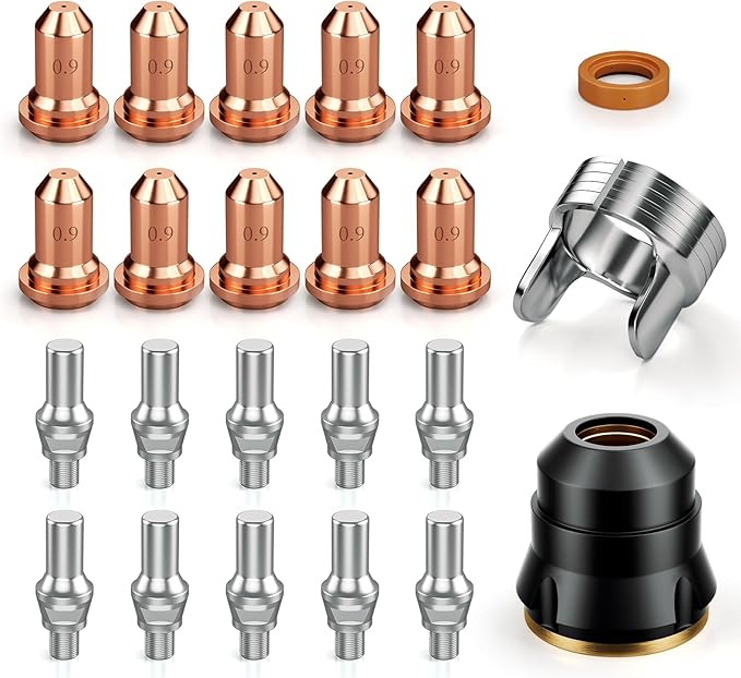ARCCAPTAIN 23Pcs IPT60 Plasma Cutter Torch Consumables, .035" Plasma Cutter by ARCCAPTAIN