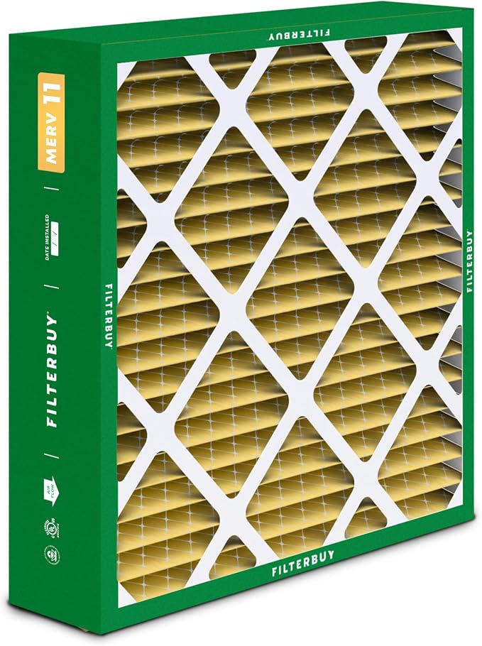 Filterbuy 21x21x5 Air Filter MERV 11 Superior Pet & Allergy Defense, - Image 9