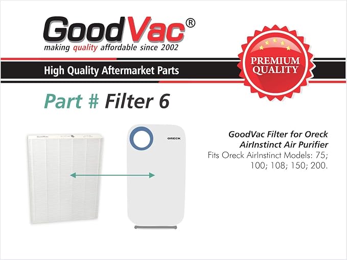 GoodVac Replacement to fit Oreck AirInstinct 75, 200 HEPA Air Filter - Image 2