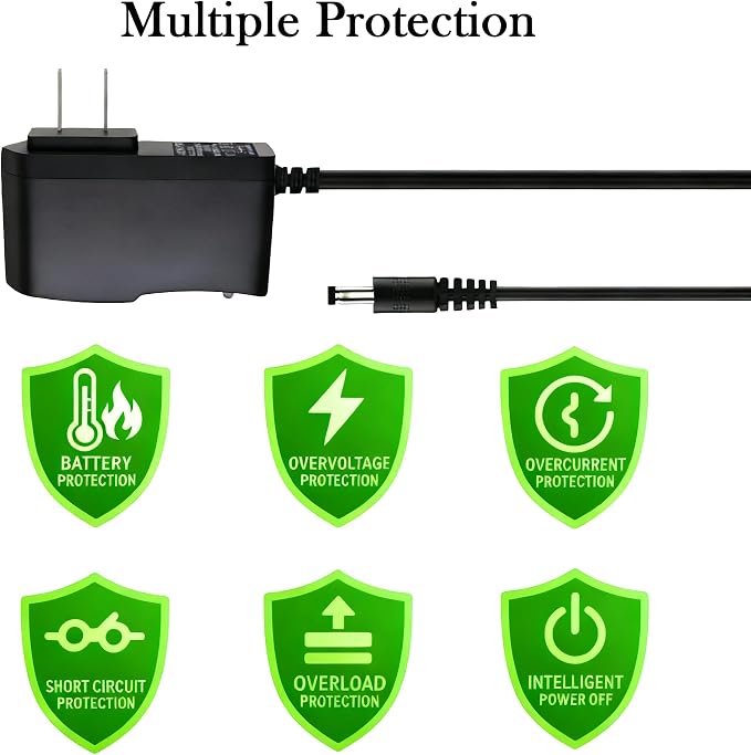 9V 2A Power Supply Adapter 18W, AC 100-240V to DC 9V 2A, 5.5x2.5mm Center - Image 4
