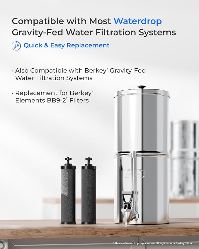 Waterdrop Black Water Filter, Replacement - Image 3