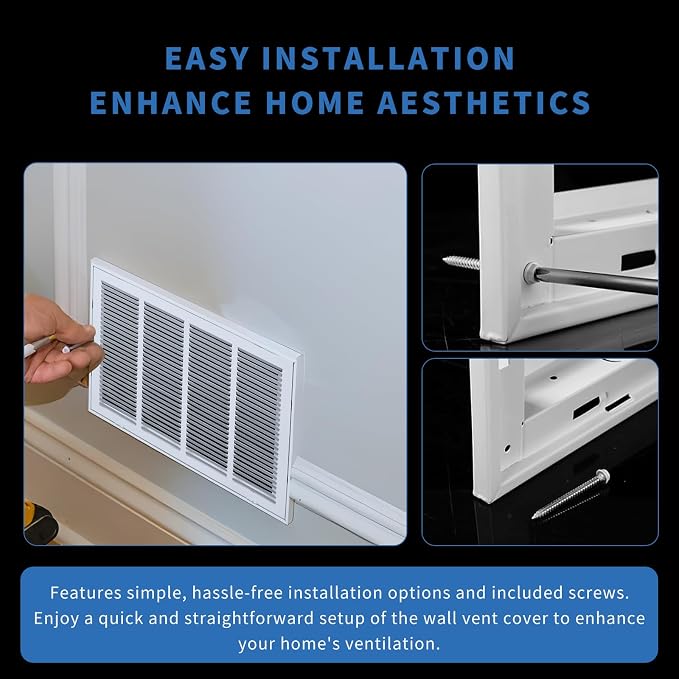 20 x 20 Return Air Grille, Return Air Vent Cover - Image 3