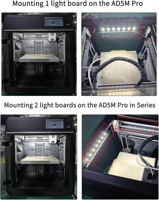 3D Printer Accessories 2Pcs HEPA Air Filter and 24V LED Light Board Kit - Image 4