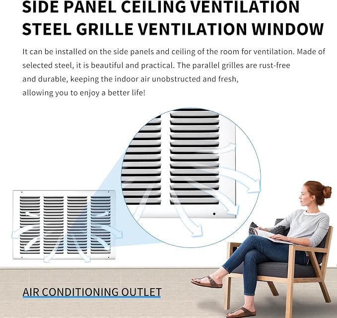 16x10 Return Air Grille, Air Return Vent Cover, Flat Vent Cover, Rejillas De - Image 7
