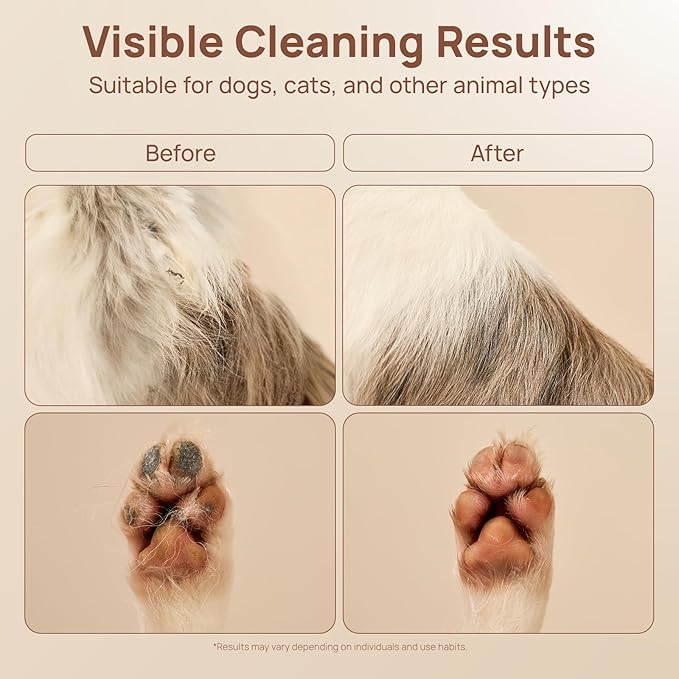 HICC PET Glove Wipes Pro – Pet Cleaning Gloves for Dogs & Cats – Infused with Coconut Oil & Plant Extracts – Hypoallergenic, Gentle, Spa-Like Care at Home, Portable 6 Pack-Coconut Scent