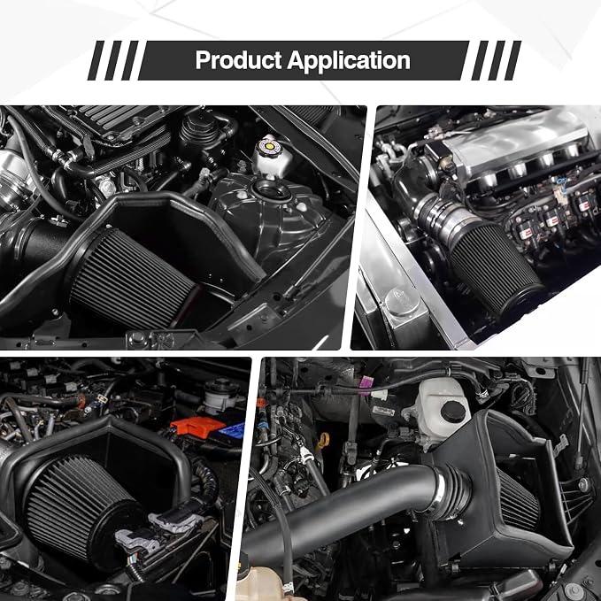 Universal Clamp On Air Intake Filter fits 3 In /3.5 In /4 In Three Different - Image 7