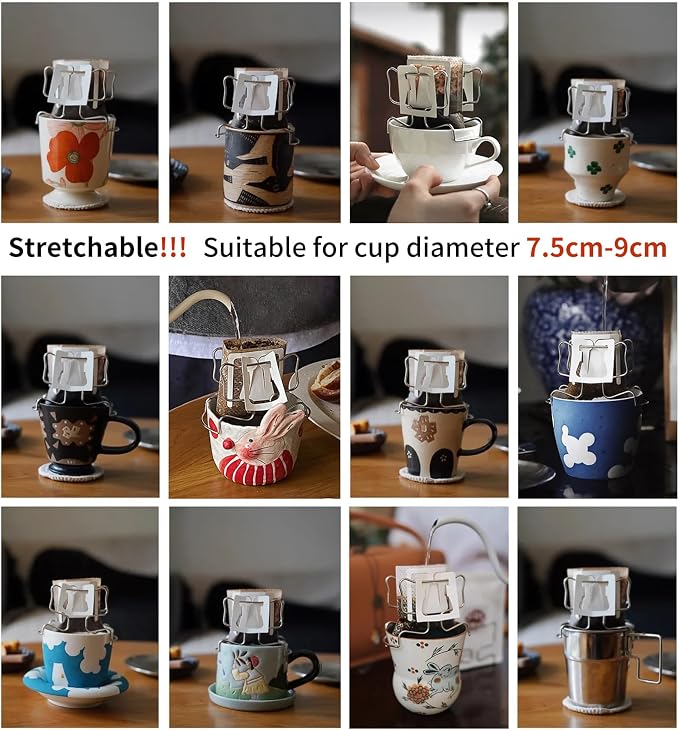 Hanging Ear Drip Coffee Bag Holder - Image 7