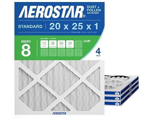 Aerostar 20x25x1 MERV 8 by AirFiltersDelivered
