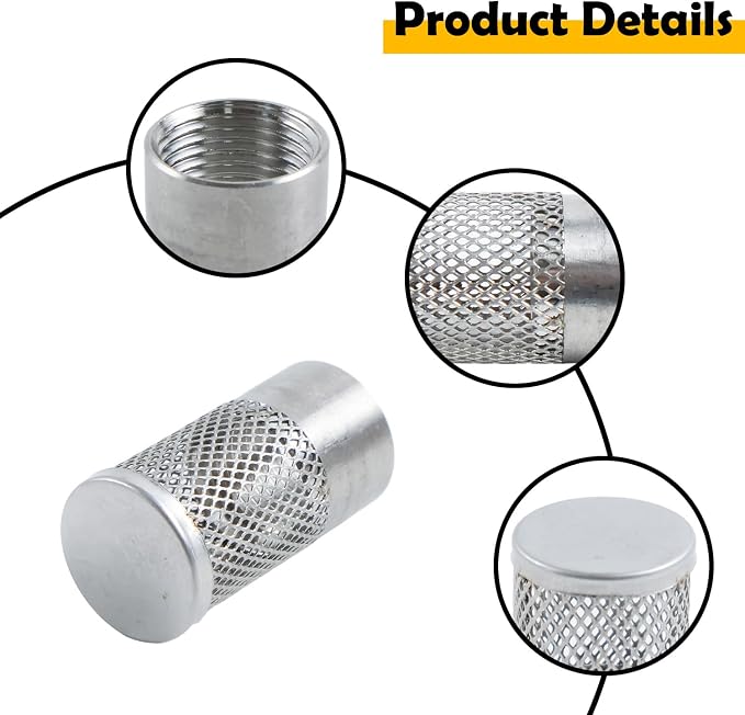 25mm Dia Hose Inlet Suction Strainer Filter, Stainless Steel Water Pump Filter - Image 5
