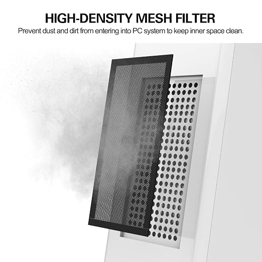 MoKo 120 x 240mm Dust Filter for Computer Cooler Fan, Magnetic Frame PC Fan - Image 2