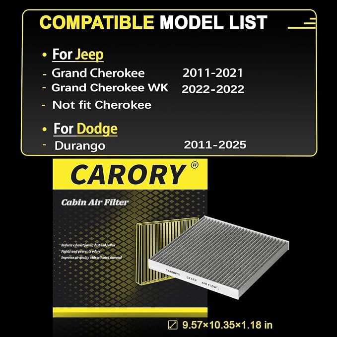 Cabin Air Filter w/Activated Carbon - Image 3