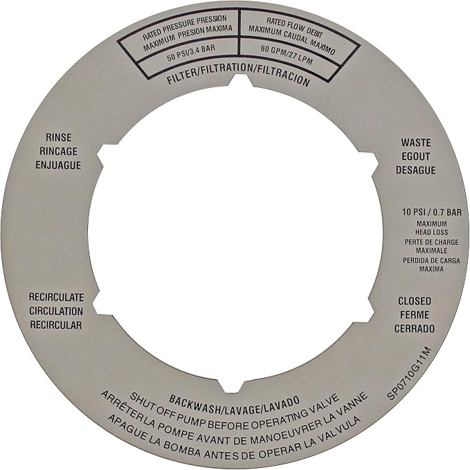 MULAN SPX0710G Label Plate Replacement Compatible by MULAN