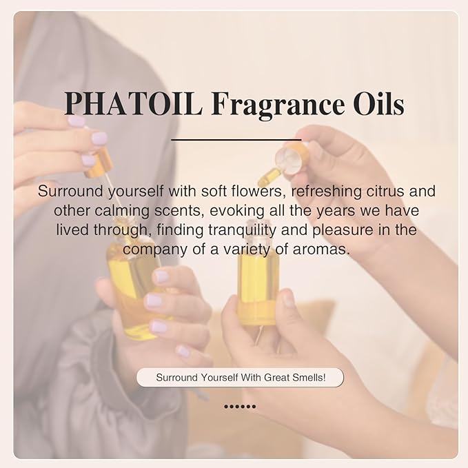 PHATOIL 3.38FL.OZ Champagne Grapes Roses Fragrance Oils for Aromatherapy, Essential Oils for Diffusers for Home, Perfect for Diffuser, Yoga, Skin Care, DIY Candle and Soap Making - 100ml