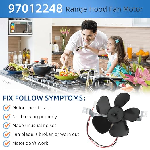 S97012248 97012248 Range Hood Fan Motor BP17 Replacement Part fit - Image 6