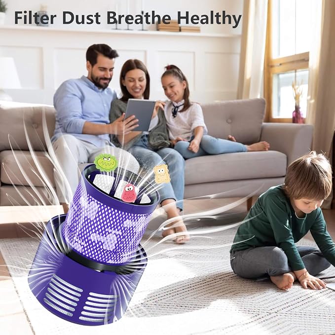 2 Pack Vacuum Filter Replacement Part Compatible - Image 3