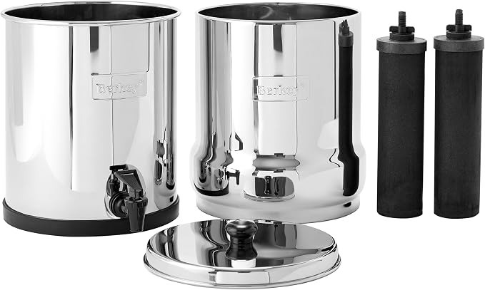 Big Berkey Gravity-Fed Stainless Steel Countertop Water Filter System 2.25 - Image 2
