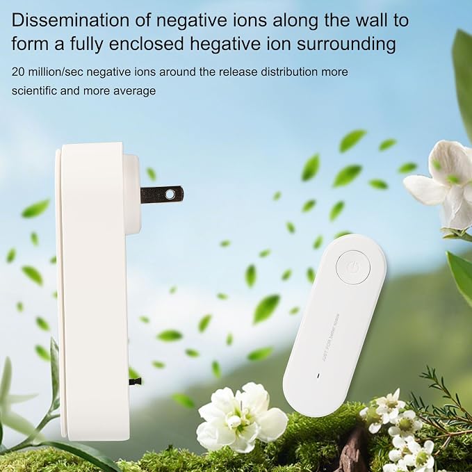 2Pcs Air Purifier Plug In No Filter Replacement, Silent Filterless Design/360° - Image 5