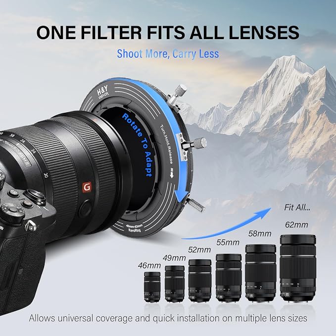 H&Y RevoRing MKⅡ 46mm 49mm 52mm 55mm 58mm 62mm Variable ND Filter & CPL - Image 3