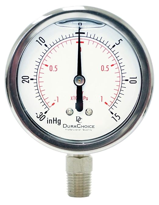 2-1/2" Oil Filled Vacuum Pressure Gauge by DirectMaterial