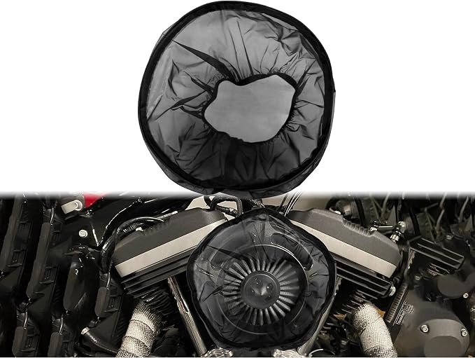 Air Filter Cover Motorcycle Waterproof Air Cleaner Rain Sock Dustproof by CARGLETRUE