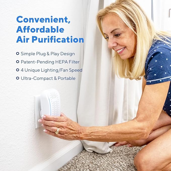 Clarifion - DSTx Portable Air Purifier - Plug In Air Ionizer HEPA Filter - Image 6