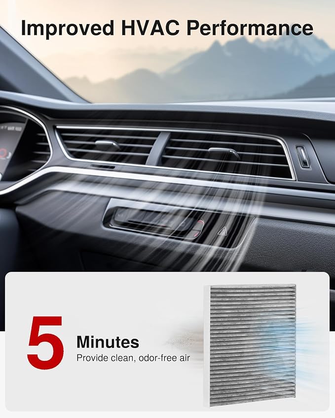 Puroma Cabin Air Filter with Activated Carbon, Replacement - Image 6