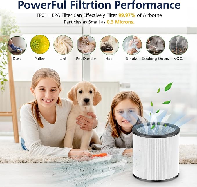 Upgraded TP01 Filter Replacement HEPA Air Filter Compatible - Image 6