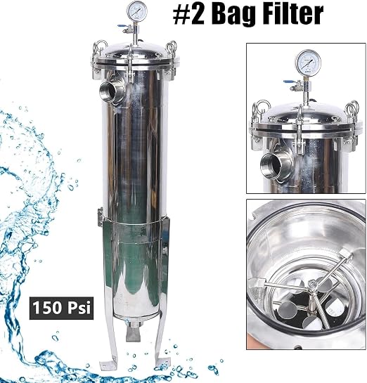 304 Stainless Steel Filter Bag Housing 150PSI Multi-Purpose Bag Filtering - Image 7
