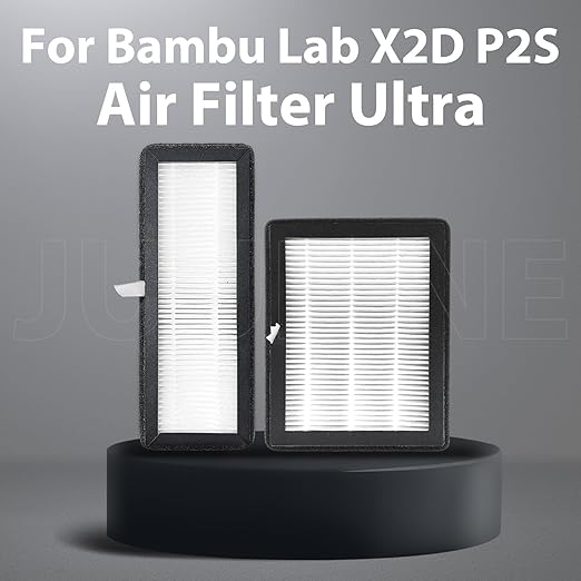 2PK for X2D/P2S Air Filter -1xExhaust Fan Filter + 1xChamber Filter for Bambu - Image 3