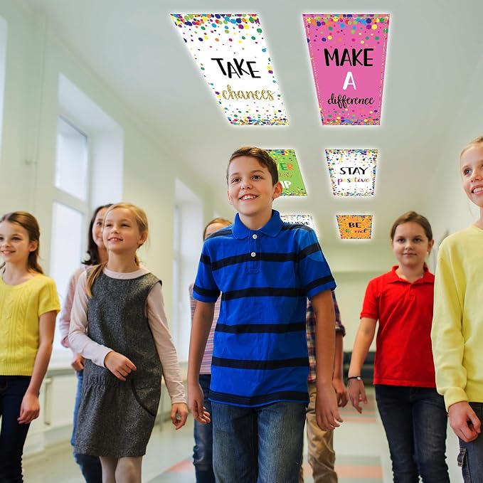 6Pcs Fluorescent Light Covers for Classroom Ceiling Lights, 4 x 2 Feet - Image 6