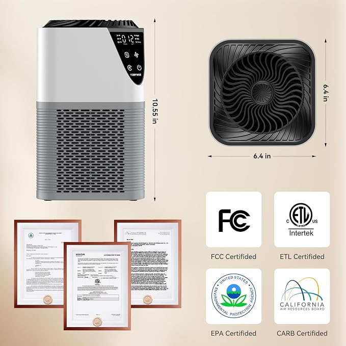 Air Purifiers for Home Large Room up to 1750 Sq Ft, H13 True HEPA Filter Air - Image 6