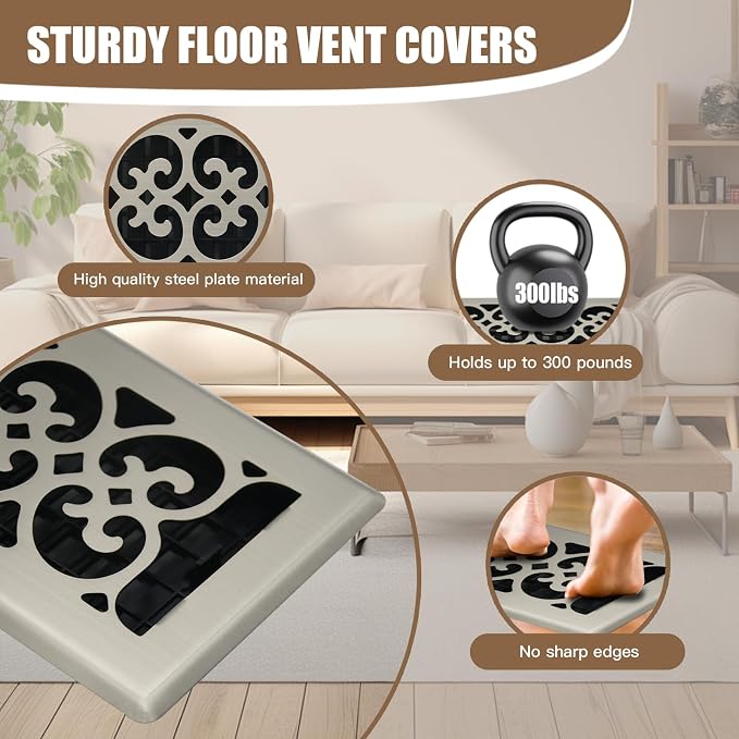 Floor Vents Register Decorative Floor Vent - Image 3
