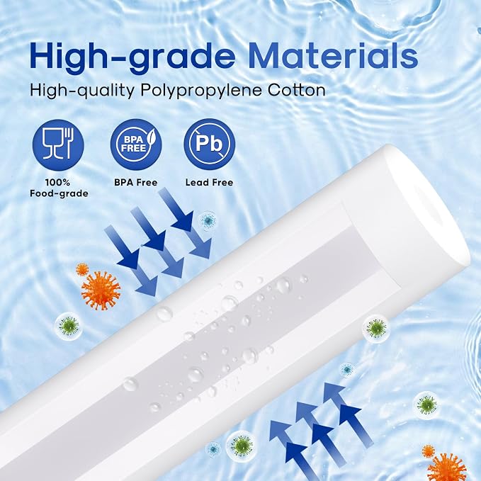 ICEPURE 1 Micron 20" x 4.5" Whole House Sediment Home Water Filter Replacement - Image 5