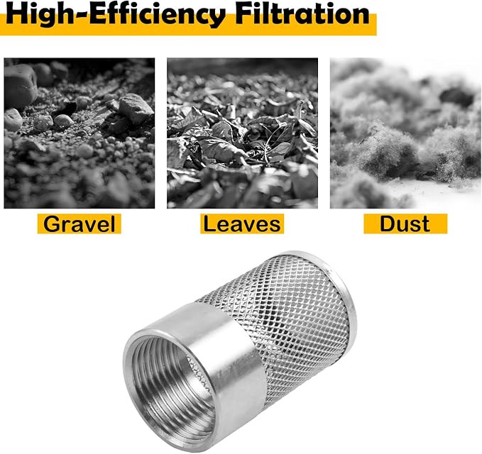 Dia Hose Inlet Suction Strainer Filter, Stainless Steel Water Pump Filter - Image 4