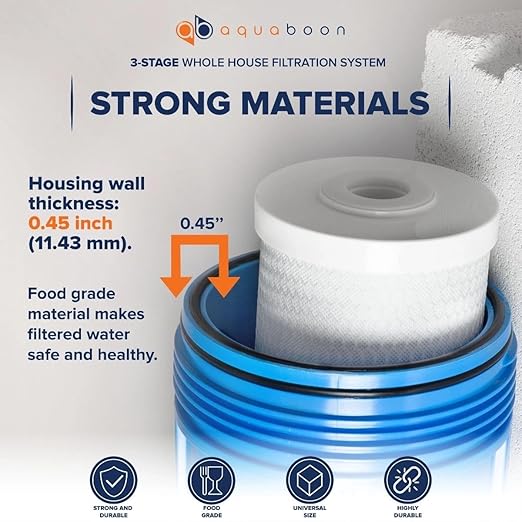 Aquaboon 3-Stage Whole House Water Filtration System - Image 5