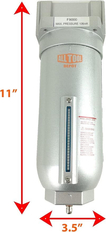 3/4" NPT SUPER DUTY Industrial Grade Particulate Filter/Water Trap - Image 2