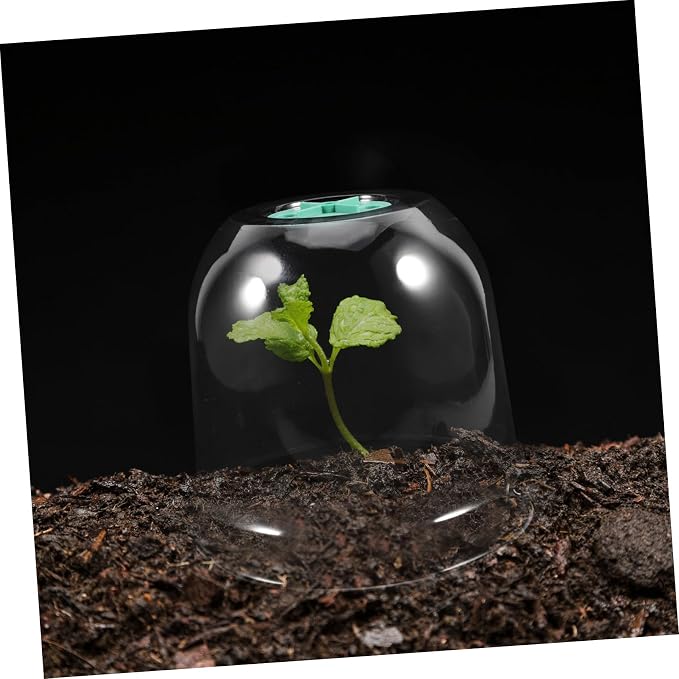 2pcs Small Garden Cloche Clear Plastic Humidity Domes - Image 5
