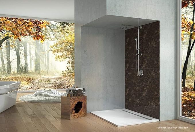 Fennocasa Polaris 1 Rain Shower System, includes 8” Rainfall Shower Head with High Pressure Handheld Combo, 3-Setting Handheld Spray, Height Adjustable Spray Holder, 60” Hose (Brushed Nickel)