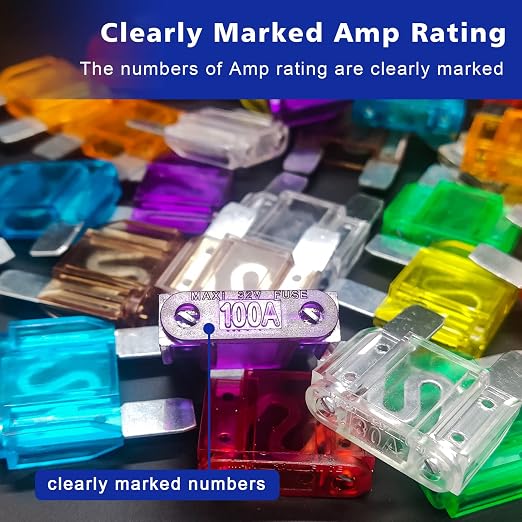 Maxi Blade Fuse Assortment Car Fuse 20A 30A 40A 50A 60A 70A 80A 100A Maxi Auto - Image 5
