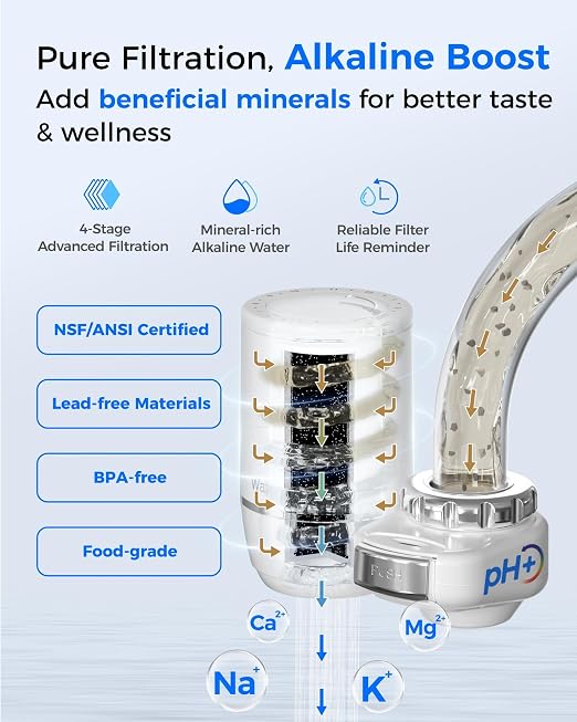 Waterdrop Water Filter for Sink Faucet, Filter Life Reminder, 320 Gallon Tap - Image 4