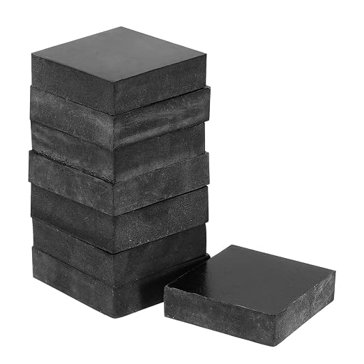 M METERXITY 8-Pack Rubber Anti Vibration Pads 2" Non-Slip Square Vibration by MMETERXITY