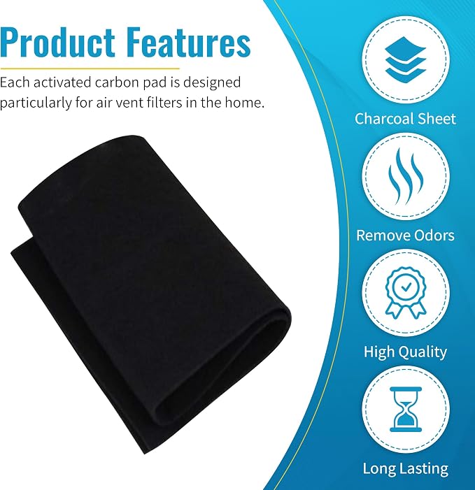 CFS – Pack of 2, Universal Cut-to-Fit Carbon Pre-Filter Compatible - Image 3