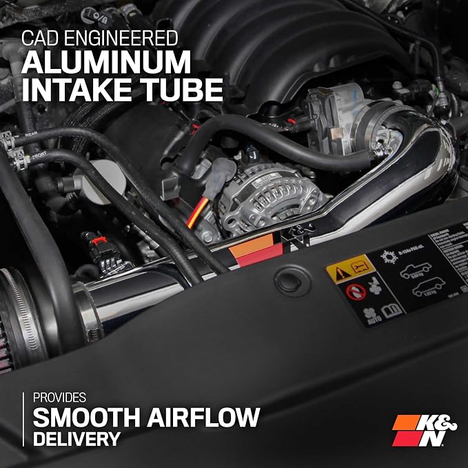 K&N Cold Air Intake System: High-Flow Air Filter, Increase Performance & - Image 6