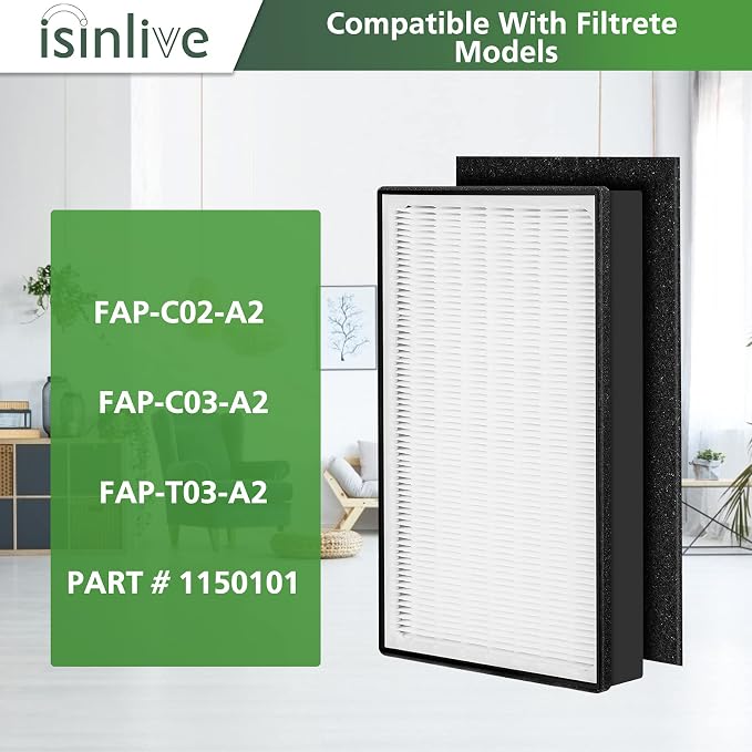 2 Pack A2 Replacement Filter Compatible - Image 3