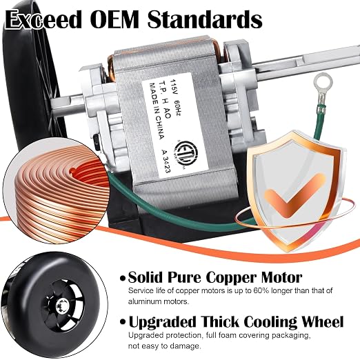 Hiorucet 318984-753 Inducer Motor Kit, Draft Inducer Motor Assembly - Image 3