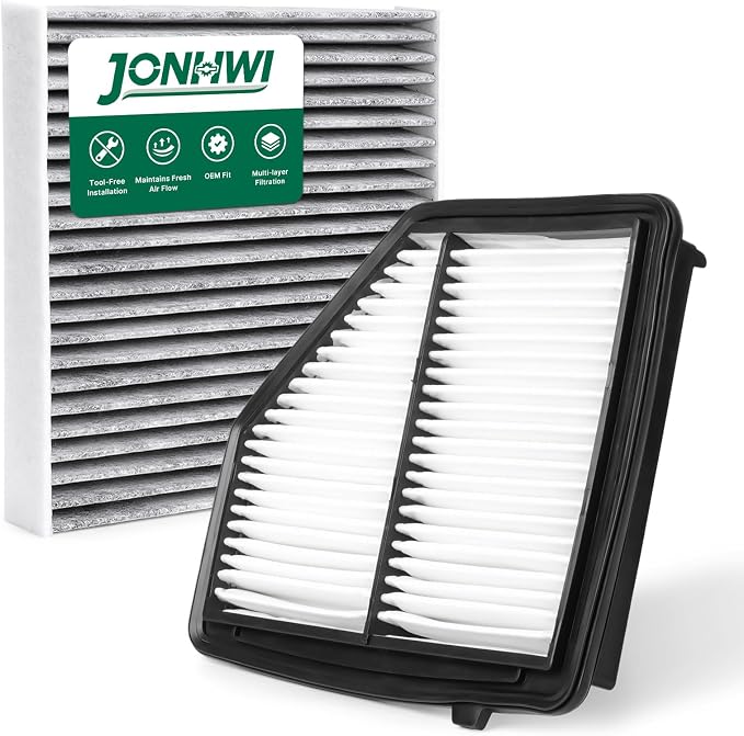 Engine Cabin Air Filter kit for HONDA HR-V 2016, HONDA HR-V 2018-2022, Replace by Makeyourlifeeasier
