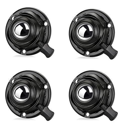 Self Adhesive Caster Wheels Low Profile Swivel Universal Steel Ball Rollers | by Luxinika