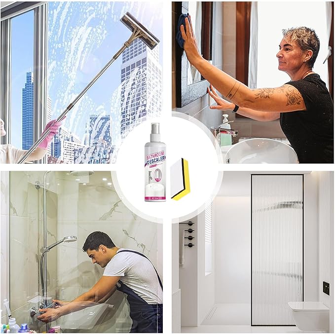 Bathroom Descaler, Cleaning Foam, Content: About 100ml/sponge, Toilet Cleaner, Stain Remover, Bowl Agent, For Kitchen Sink, Bathtub Glass, Faucets Shower Heads