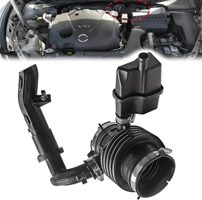 Engine Air Intake Hose w/Clamps, Air Cleaner to Engine Compatible by Dtomi