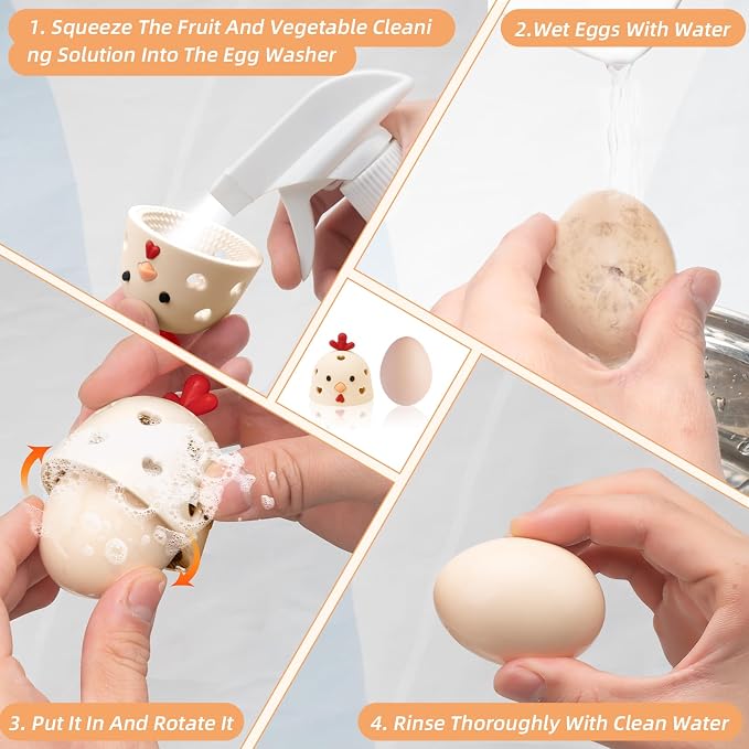Silicone Egg Brush Cleaner, Egg Cleaner - Image 6